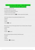 Texas Floriculture CDE Bank - 2022-2026 Study Questions Solved 100&percnt; Correct