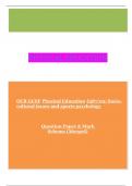 OCR GCSE Physical Education J587&sol;02&colon; Socio-cultural issues and sports psychology    Question Paper & Mark Scheme &lpar;Merged&rpar;