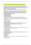 PHTLS 9th Ed&period; Self-test 2022 with complete solution