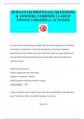 BCBA EXAM PREP EXAM &vert; QUESTIONS  & ANSWERS &lpar;VERIFIED&rpar; &vert; LATEST  UPDATE &vert; GRADED A&plus; & PASSED