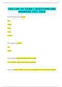 CSU CON 101 EXAM 1 QUESTIONS AND ANSWERS 100&percnt; PASS