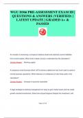 WGU D366 PRE-ASSESSMENT EXAM III &vert;  QUESTIONS & ANSWERS &lpar;VERIFIED&rpar; &vert;  LATEST UPDATE &vert; GRADED A&plus; &  PASSED