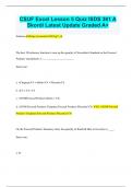 CSUF Excel Lesson 5 Quiz ISDS 361 A Skordi Latest Update Graded A&plus;
