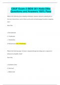 CSUF Exam 2 ISDS 351 Hoda Diba Questions and Answers 100&percnt; Pass