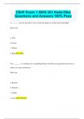 CSUF Exam 1 ISDS 351 Hoda Diba Questions and Answers 100&percnt; Pass