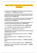 CRAFT CERT 3 EXAM WITH QUESTIONS AND ANSWERS 