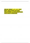 NR  546 WEEK 1&comma; 2&comma; 3&comma; 5&comma; 6&7 BEST QUIZ WITH ACTUAL SOLUTIONS & EXPLANATIONS 2023&sol;2024 UPDATED  