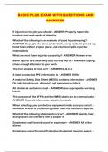BASIC PLUS EXAM WITH QUESTIONS AND ANSWERS