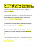 NCCER Module 4 Exam Questions and Answers &lpar;100&percnt; Correct&rpar; Latest 2024&sol;2025&period;
