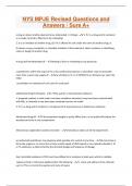 NYS MPJE Revised Questions and Answers &sol; Sure A&plus;