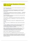 AIRS Cert Exam Questions & Answers 100&percnt; Correct