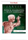 Test Bank for Physical Examination and Health Assessment &lpar;9th Edition&rpar;&comma; by Jarvis