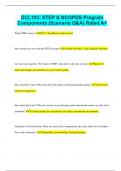 DCL103&colon; STEP & NCOPDS Program Components &lpar;Scenario Q&A&rpar; Rated A&plus;
