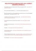 WGU STATISTICS EXAM 2024 WITH 100&percnt; CORRECT ANSWERS&vert; GRADED A&plus; 
