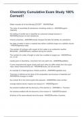 EXAM PACKAGE DEAL ChEMISTRY CUMULATIVE FINAL EXAM  2024-2025 Questions & Answers 100&percnt; Accurate&excl;&excl;