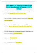 DLC-Nature of & Adherence to Army Ethic Questions and Answers 100&percnt; Solved