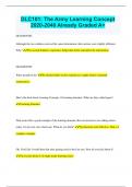 DLC101&colon; The Army Learning Concept 2020-2040 Already Graded A&plus;