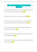 DLC 316 Questions and Answers Rated A&plus;