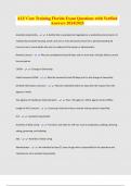 ALF Core Training Florida Exam Questions with Verified Answers 2024&sol;2025