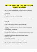 CFA ESG UPDATED Exam Questions and  CORRECT Answers