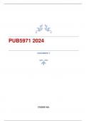 PUB5971 ASSIGNMENT 2 ANSWERS 2024