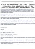 2026 NUR2392 MULTIDIMENSIONAL CARE 2 FINAL EXAM&sol;MDNUR2392 MULTIDIMENSIONAL CARE 2 FINAL EXAM&sol;MDC2  FINAL ACTUAL EXAM 75 QUESTIONS AND CORRECT  DETAILED ANSWERS&vert;AGRADE &lpar;RASMUSSEN COLLEGE&rpar;C2  FINAL ACTUAL EXAM 75 QUESTIONS AND CORRECT  DETAILED ANSWERS&vert;AGRA