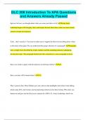 DLC 208 Introduction To APA Questions and Answers Already Passed