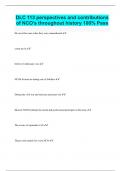 DLC 113 perspectives and contributions of NCO's throughout history 100&percnt; Pass