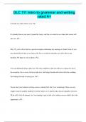DLC 111 Intro to grammar and writing rated A&plus;