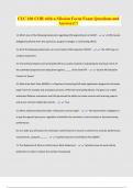 CLC 106 COR with a Mission Focus Exam Questions and Answers&excl;&excl;&excl;