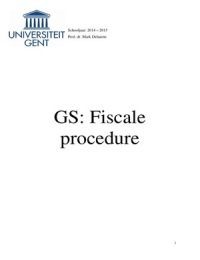 GS Fiscale procedure