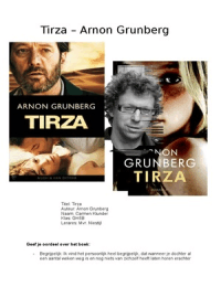 boekverslag 'Tirza'