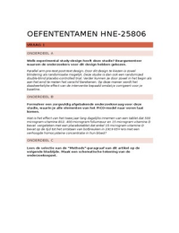 HNE25806 - Oefententamen   antwoorden