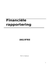 Samenvatting IAS/IFRS (Clybouw)