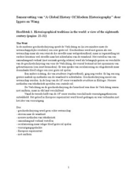 Samenvatting A Global History of Modern Historiography