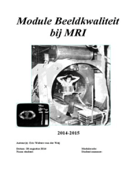 Module beeldkwalitiet MRI