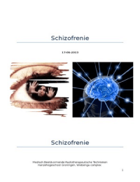 Projectverslag Schizofrenie