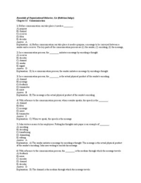  Example questions Chapter 11 Essentials of Organizational Behavior (Robbins/Judge)