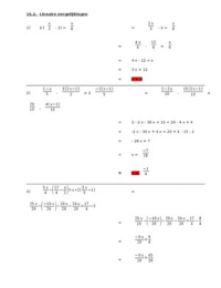 Hoofdstuk 16 vergelijkingen en stelsels van vergelijkingen oef 16.2