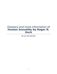 Glossary and more information - Sexuology 