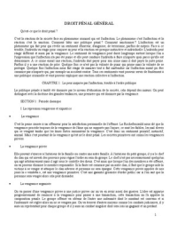 Droit pénal général : la loi pénale et les principes du droit pénal français