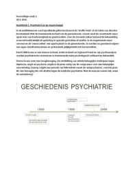 Psychiatrie; van diagnose tot behandeling