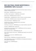BIO 246 FINAL EXAM QUESTIONS & ANSWERS 100&percnt; Correct&excl;&excl;