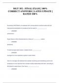 MGT 352 - FINAL EXAM &vert; 100&percnt;  CORRECT ANSWERS &vert; LATES UPDATE &vert;  RATED 100&percnt;
