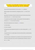 Learn2Serve Food Handler Training Course &lpar;ANSI Accredited&rpar; Questions and Answers &vert; 2024&sol;2025