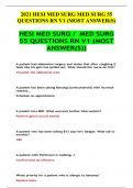 HESI MED SURG &sol; MED SURG 55 QUESTIONS RN V1 &lpar;MOST ANSWER&lpar;S&rpar;&rpar;