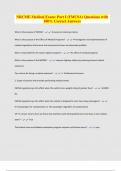 NRCME Medical Exam&colon; Part I &lpar;FMCSA&rpar; Questions with 100&percnt; Correct Answers