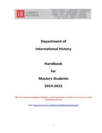 Master Degree Handbook