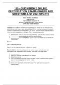 110&plus; QUICKBOOKS ONLINE  CERTIFICATION EXAMANSWERS AND  QUESTIONS LIST 2024 UPDATE