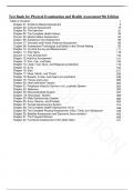 Physical Examination and Health Assessment 9th Edition &ndash; Carolyn Jarvis &lpar;2023&rpar; &vert; Complete Test Bank Chapters 1&ndash;32